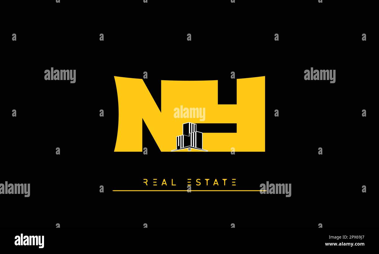 Real Estate Briefen Modern Creative Logo NY , YN Stock Vektor