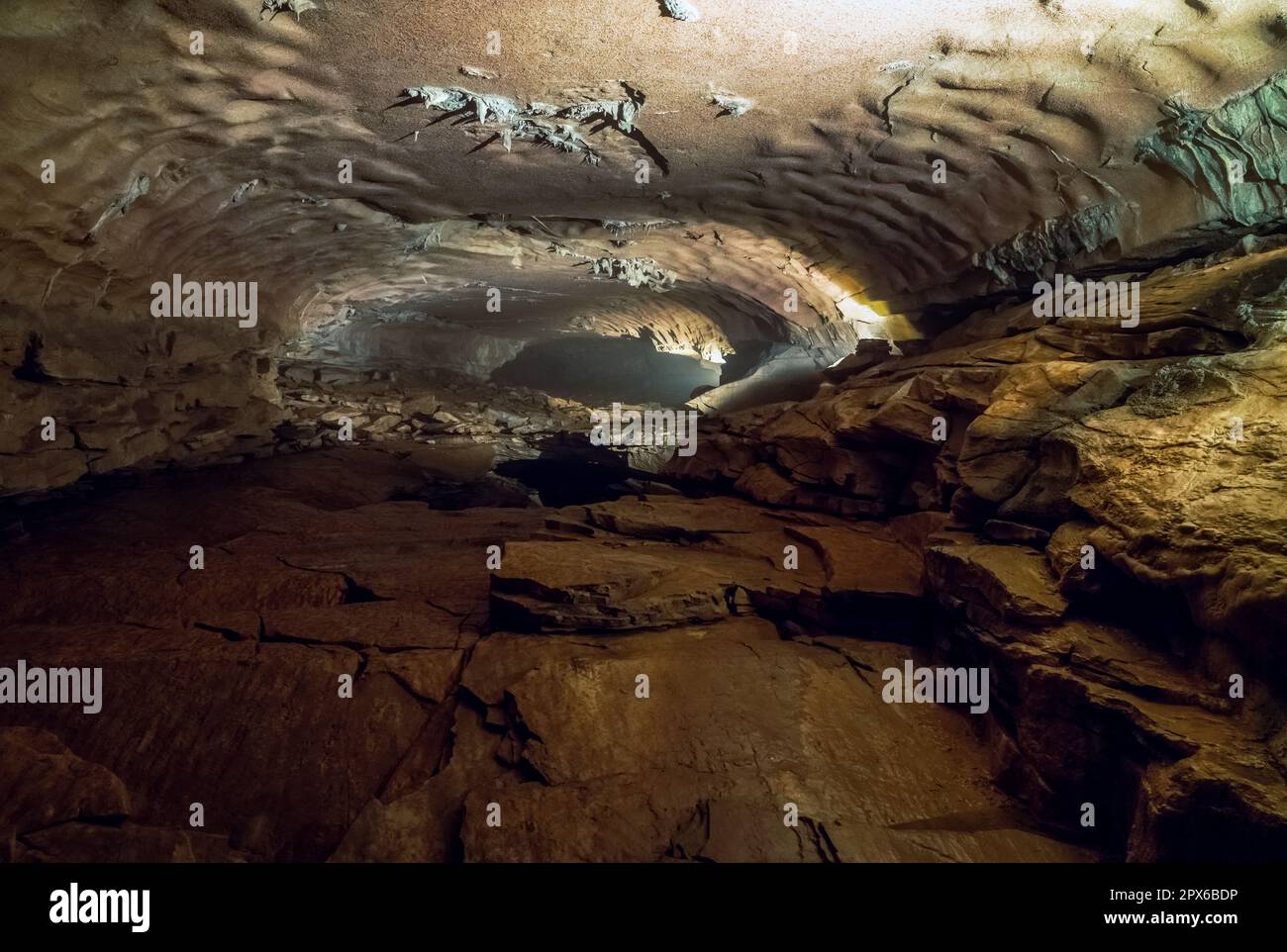 Cascade Cave im Carter Caves State Park in Kentucky Stockfoto