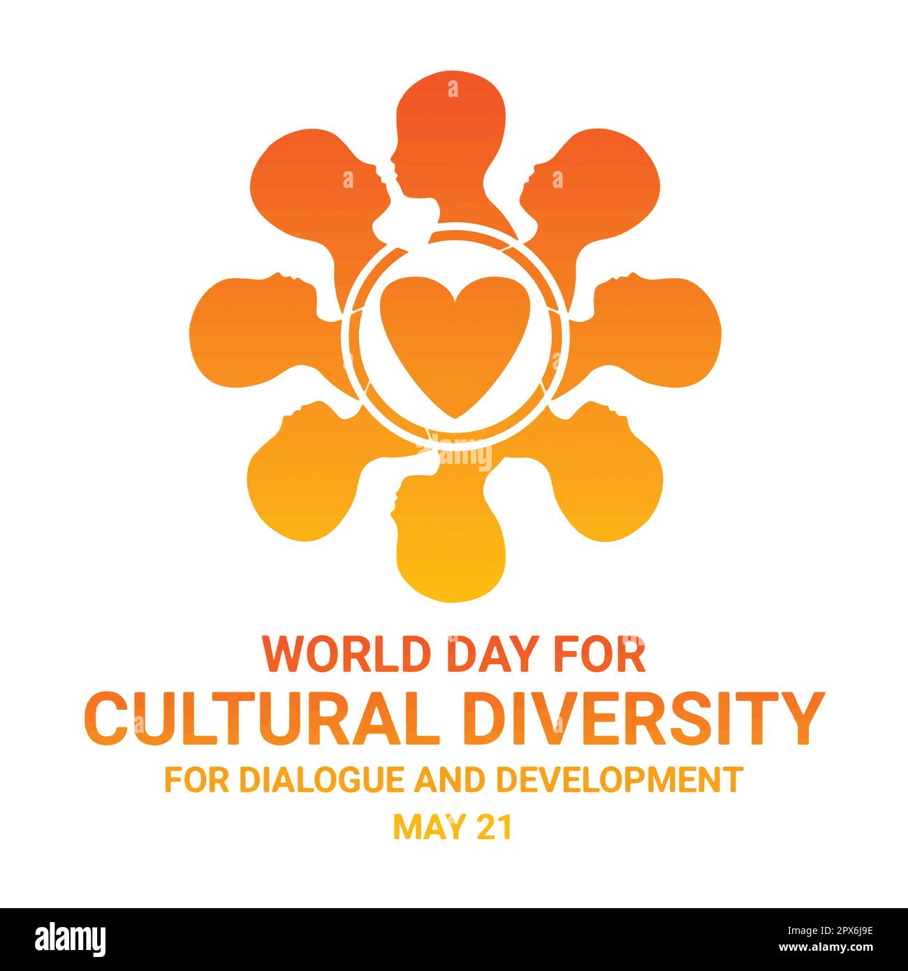 Welttag Für Kulturelle Vielfalt Für Dialog Und Entwicklung. Mai 21. Urlaubskonzept. Vorlage für Hintergrund, Banner, Karte, Poster Stock Vektor