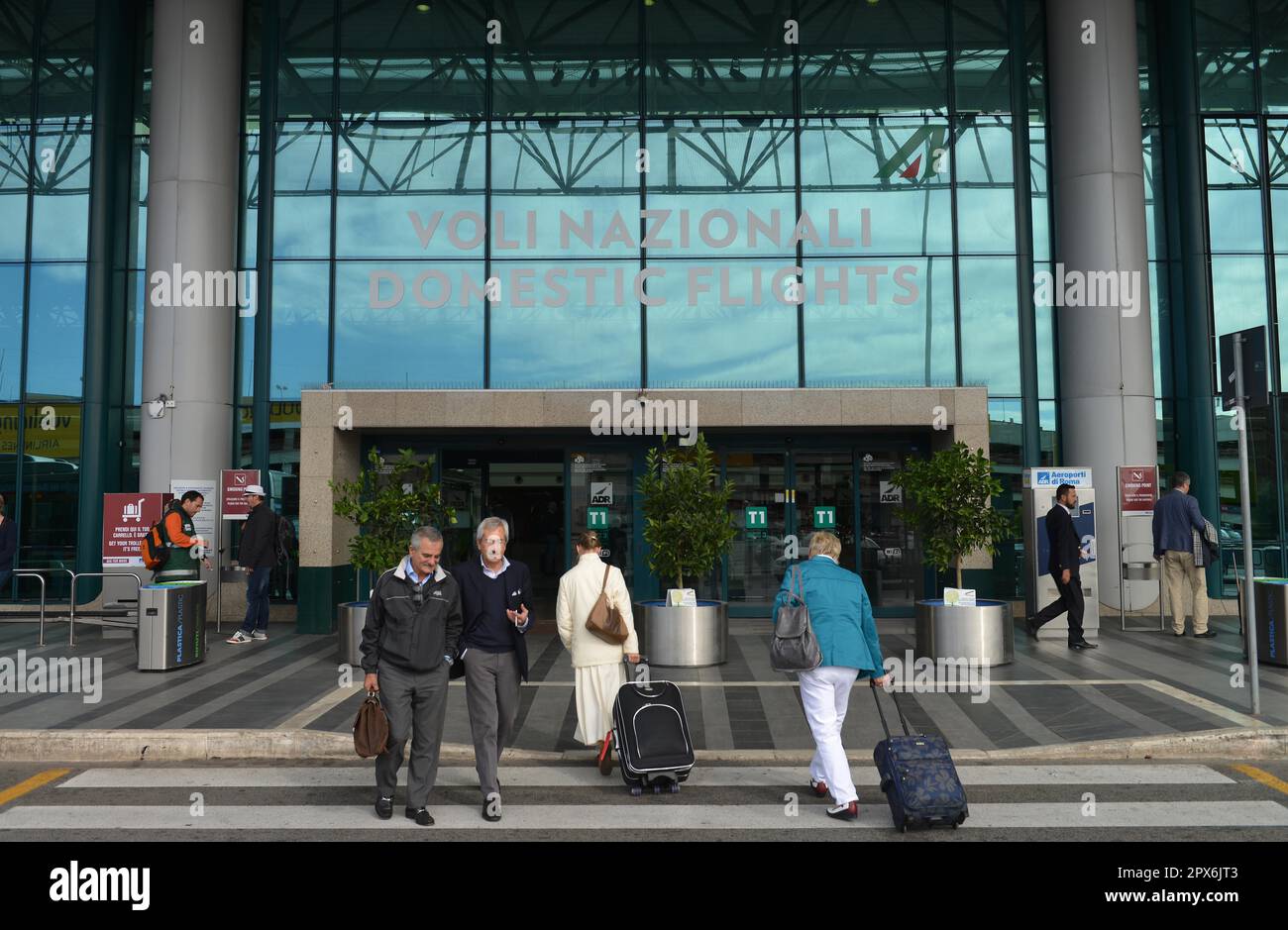 Flughafen, Fiumicino, Rom, Italien Stockfoto