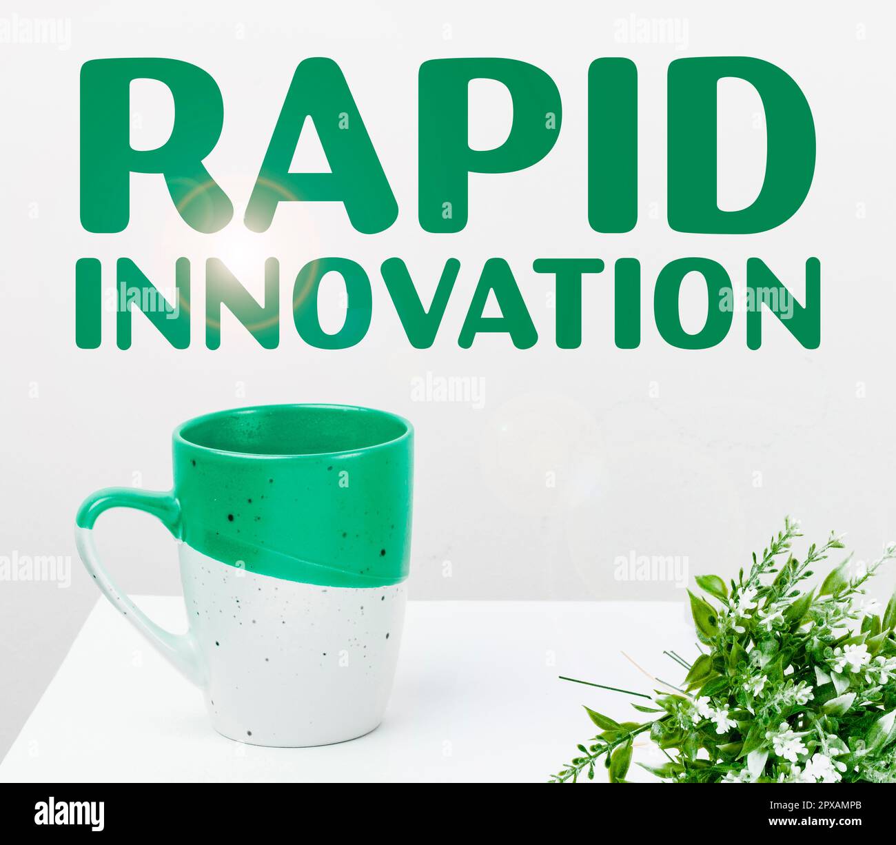 Konzeptionelle Anzeige Rapid Innovation, Konzept bedeutet charakteristisch für eine Website, die Suchmaschinenalgorithmen verwendet Stockfoto