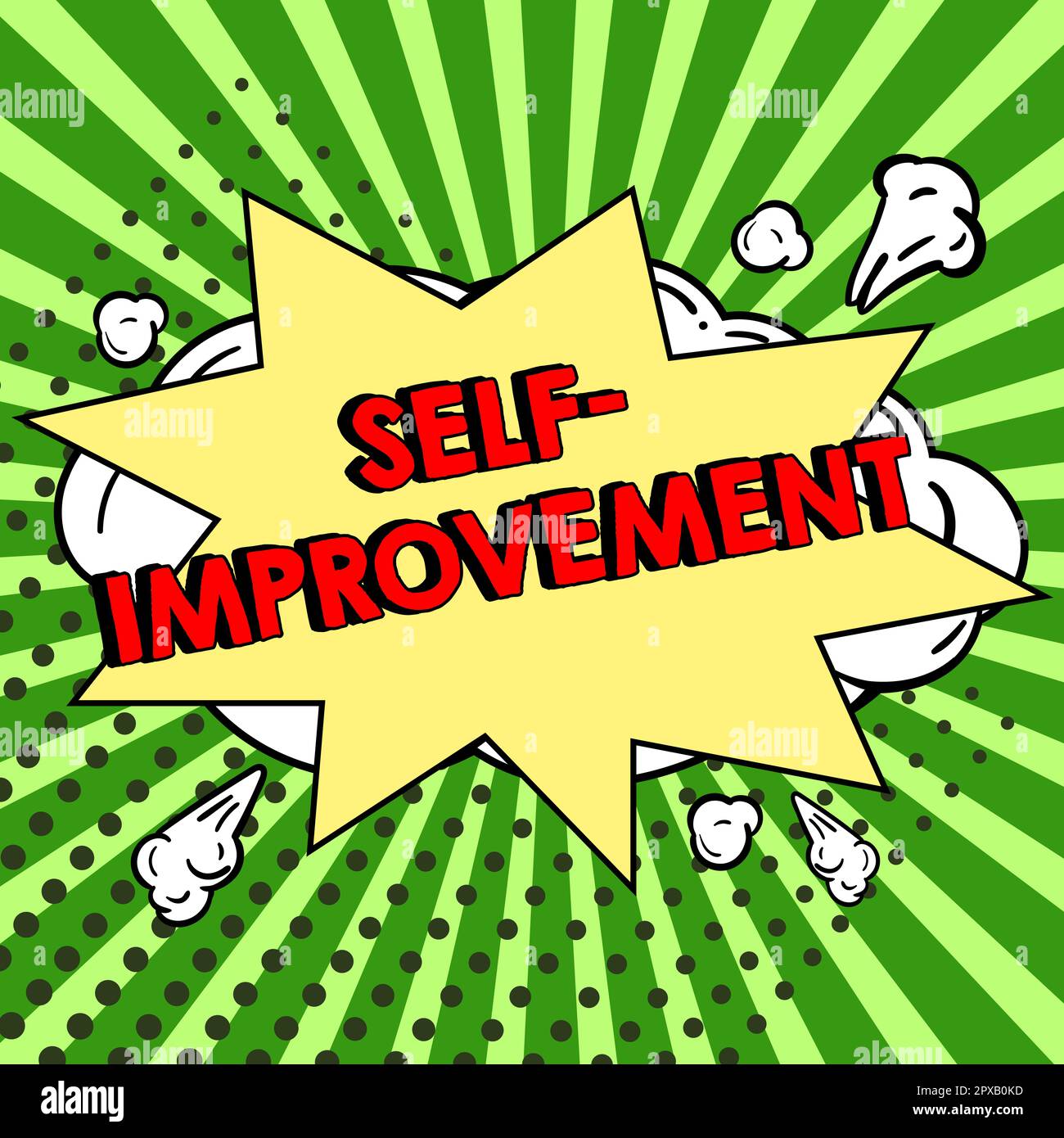 Unterschreiben Sie, dass Sie sich selbst verbessern und Ihre Geschäftsidee so gestalten können, dass Sie besser oder besser informiert sind Stockfoto