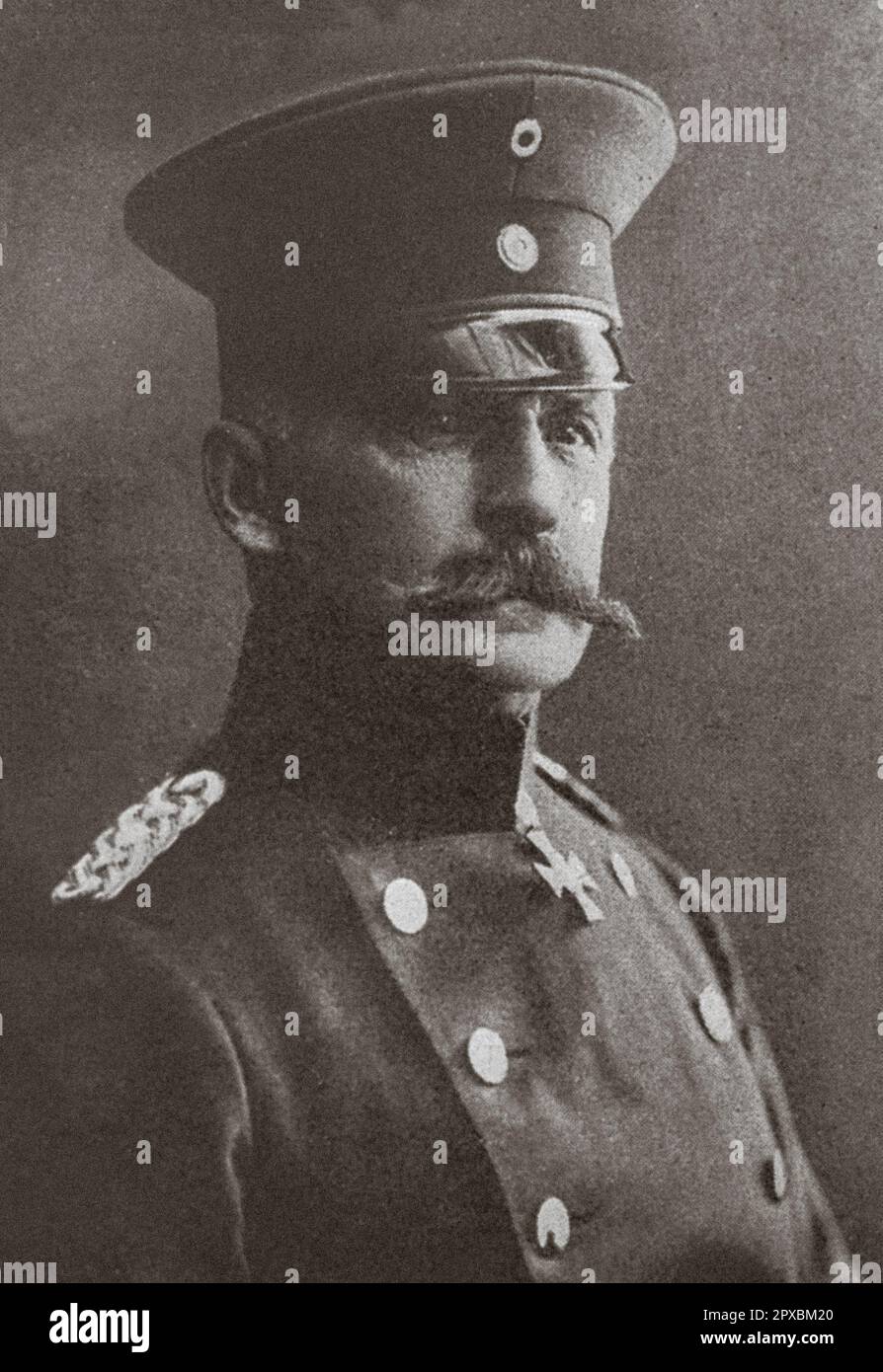 Deutscher General von Mudra. Karl Bruno Julius Mudra, von 1913 von