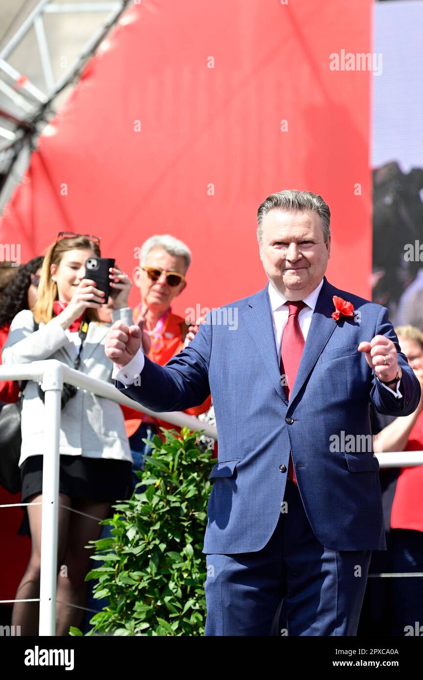 Wien, Österreich. 01. Mai 2023 SPÖ Bürgermeister von Wien Michael
