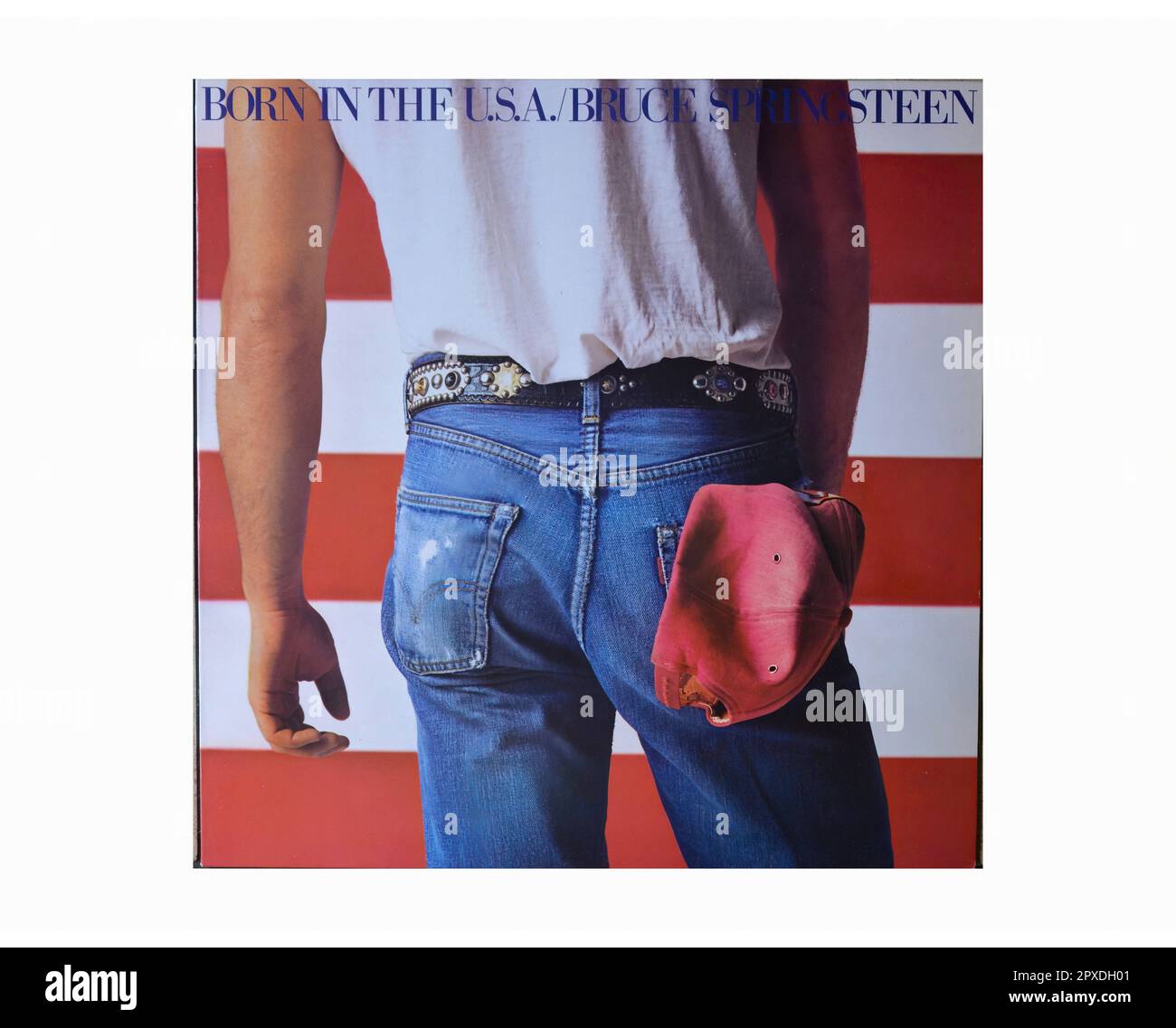 Bruce Springsteen - geboren in den USA - Vintage L.P Musik Vinyl Schallplatte Stockfoto