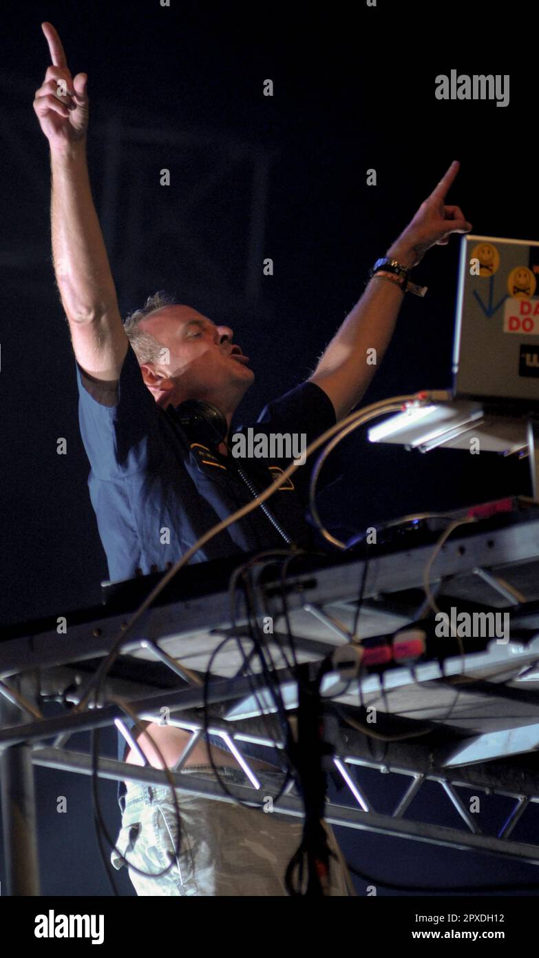 Fat Boy Slim - Norman Cook, V2009, Hylands Park, Chelmsford, Essex, Großbritannien - 22. August 2009 Stockfoto