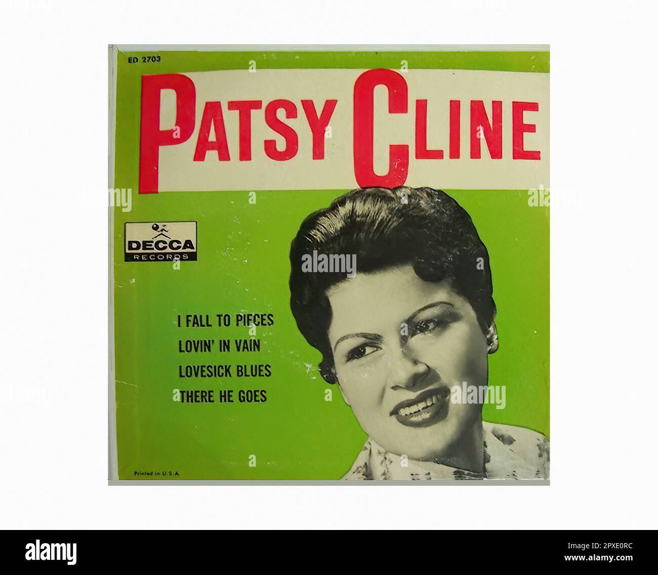 Cline Patsy - 1961 01 A - Vintage 45 U/MIN Musik Vinyl Schallplatte Stockfoto