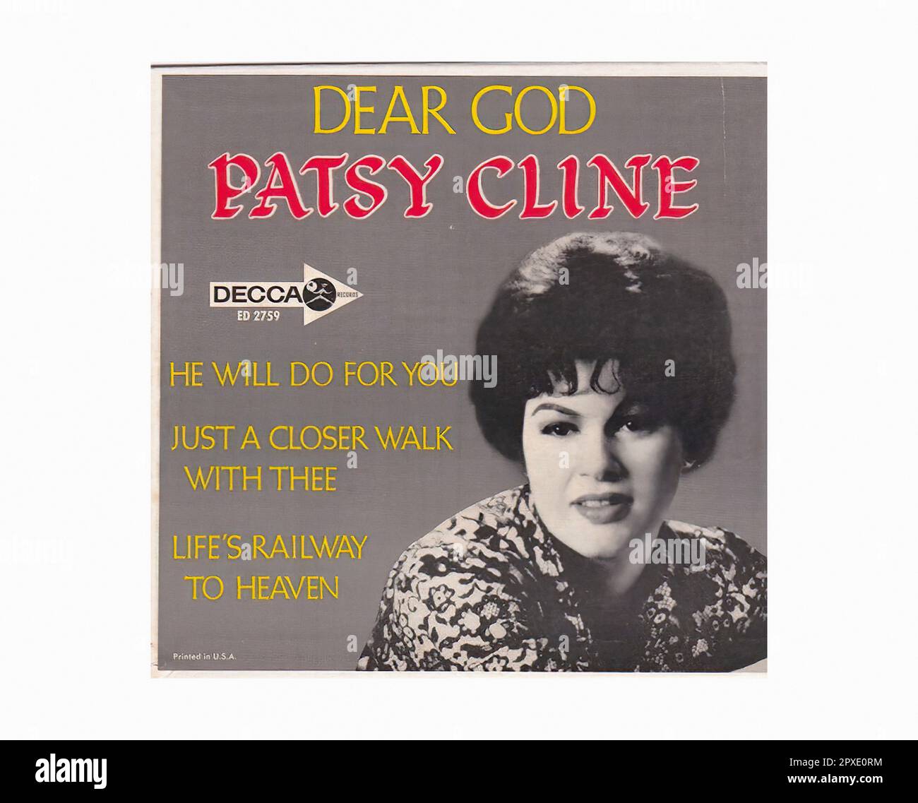 Cline Patsy - 1963 06 A - Vintage 45 U/MIN Musik Vinyl Schallplatte Stockfoto
