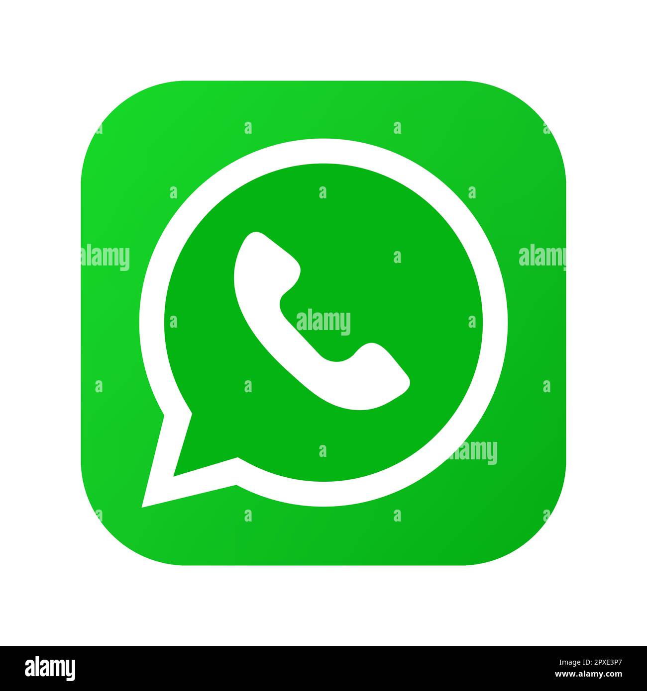 Vinnytsia, Ukraine - 27. April 2023. Beliebtes Symbol für soziale Medien WhatsApp. Vektorkonstruktion Stock Vektor