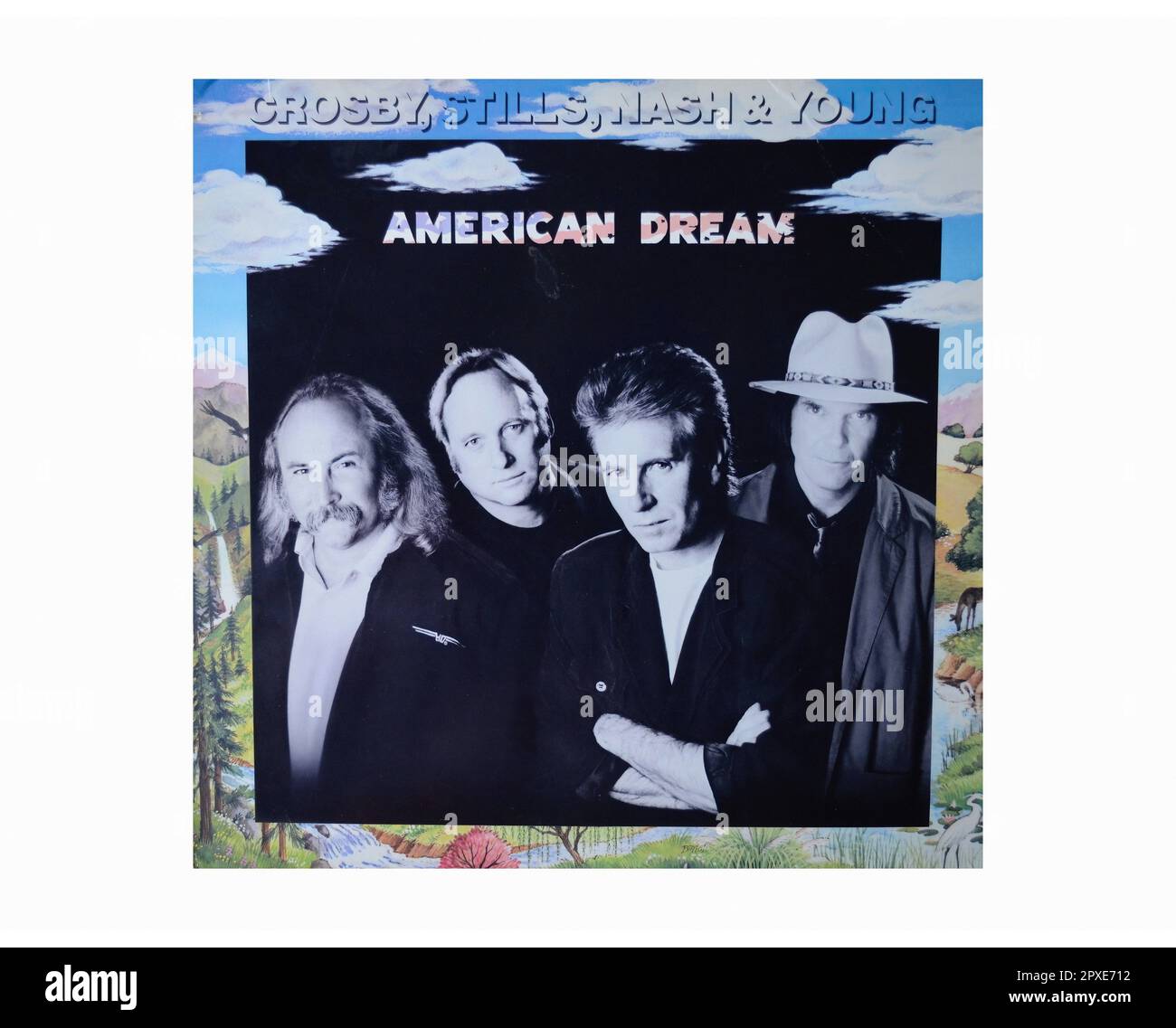 Crosby, Stills, Nash & Young - American Dream - Vintage L.P Musik Vinyl Schallplatte Stockfoto