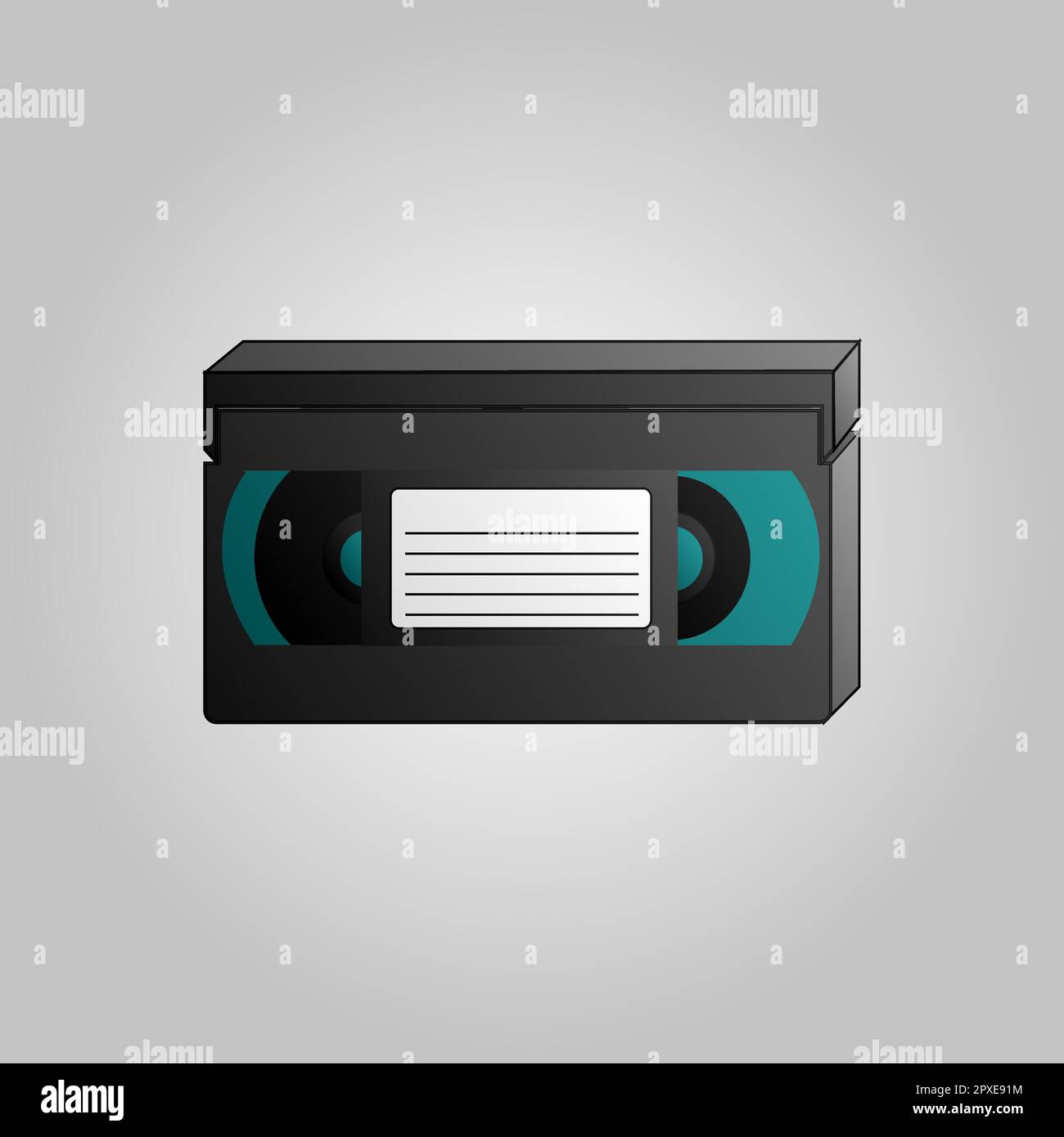 Alte wunderschöne Retro-Hipster-Videokassette für Filme aus den 70s, 80s und 90s Jahren auf blauem Hintergrund. Stock Vektor Alte wunderschöne Retro-Hipster-Videokassette für Filme aus den 70s, 80s und 90s Jahren auf blauem Hintergrund. Stock Vektor