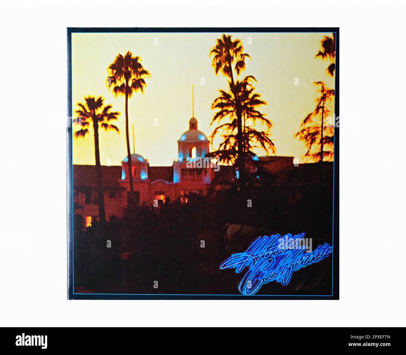 Eagles - Hotel California - Vintage L.P Musik Vinyl Schallplatte Stockfoto