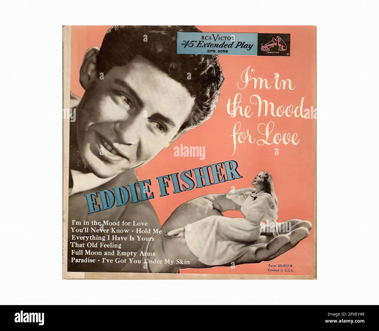 Fisher Eddie - 1953 01 A - Vintage 45 U/MIN Musik Vinyl Schallplatte Stockfoto