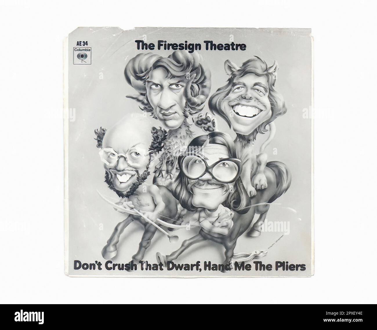 Firesign Theater - 1970 11 A - Vintage 45 U/MIN Musik Vinyl Schallplatte Stockfoto