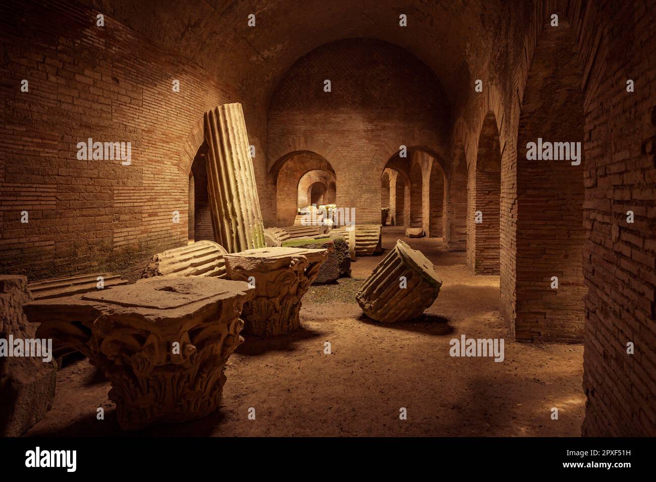 Flavianisches Amphitheater in Pozzuoli, Neapel, Italien Stockfoto