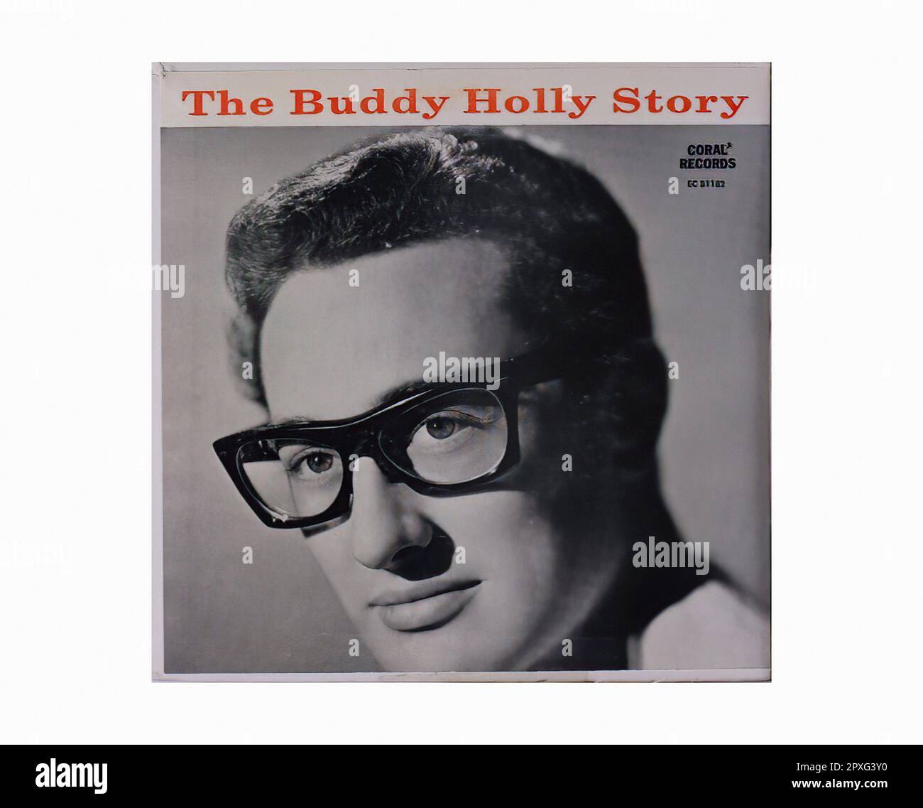 Holly Buddy - 1959 02 A - Vintage 45 U/MIN Musik Vinyl Schallplatte Stockfoto