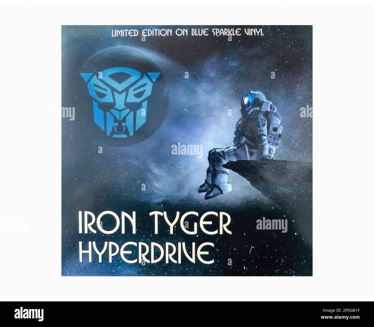 Iron Tyger - Hyperdrive - Vintage L.P Musik Vinyl Schallplatte Stockfoto