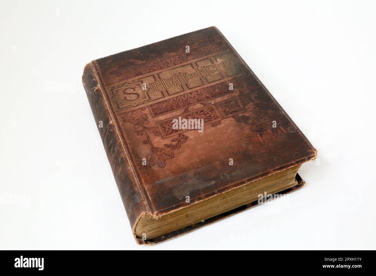 Altes religiöses Buch The Sunday at Home Family Magazine for Sabbath Lesen 1889 - 1890 Veröffentlicht in London von der Religions Trakt Society Stockfoto