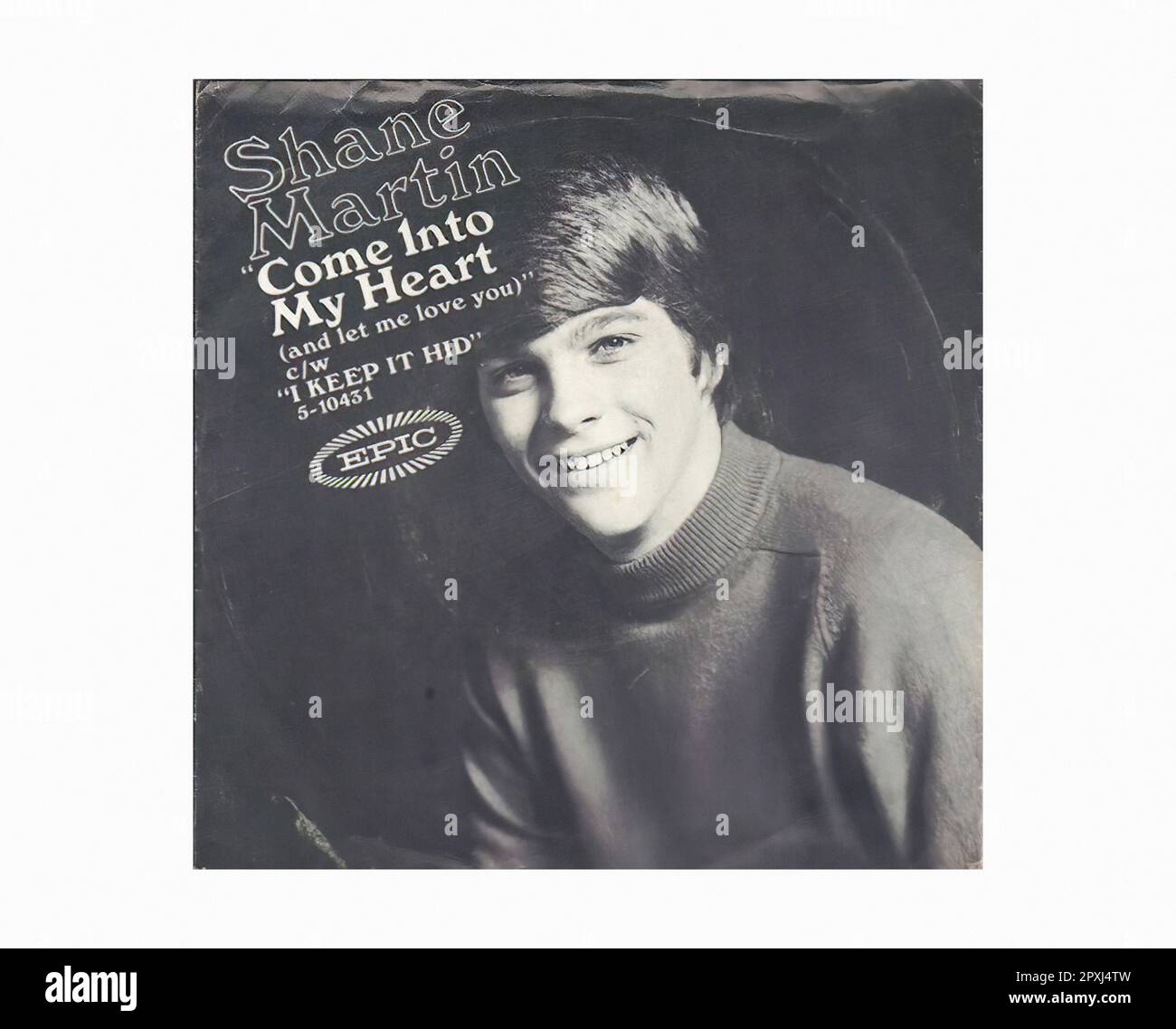 Martin Shane - 1968 12 A - Vintage 45 U/MIN Musik Vinyl Schallplatte Stockfoto