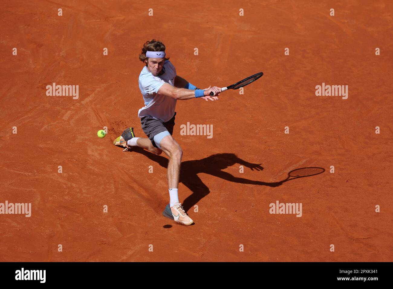 Madrid, Espagne. 02. Mai 2023. Während der Mutua Madrid Open 2023, Masters 1000 Tennis Turnier am 1. Mai 2023 auf der Caja Magica in Madrid, Spanien - Photo Antoine Couvercelle/DPPI Credit: DPPI Media/Alamy Live News Stockfoto