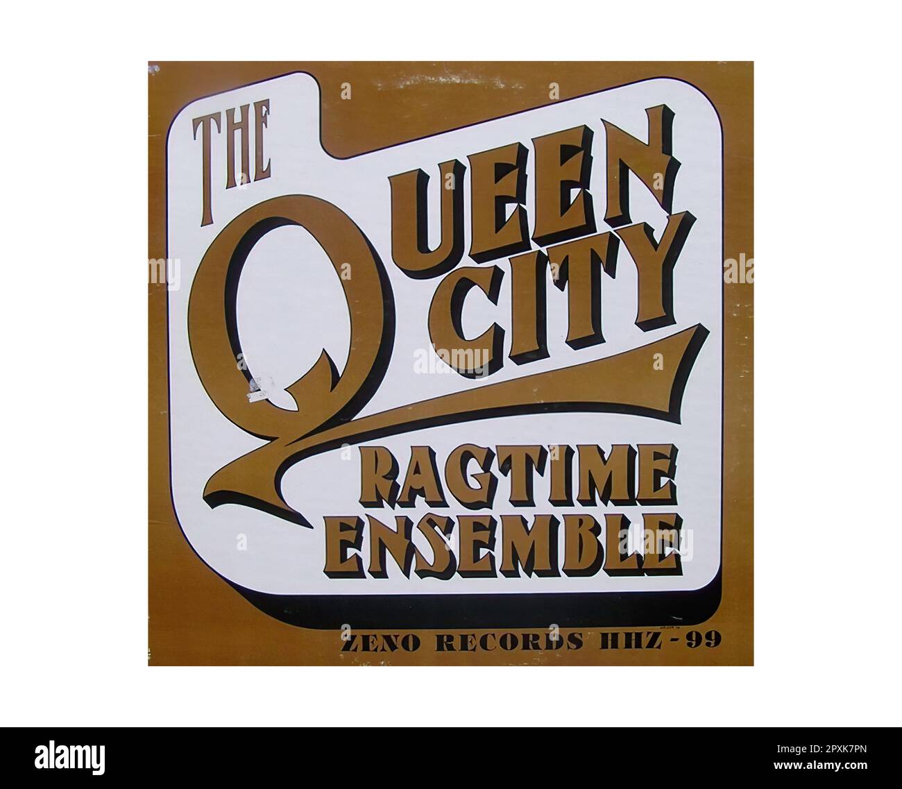 Queen City Ensemble - Zeno 99 - Rbb (2) - Vinyl-Schallplattenhülle Im Vintage-Stil Stockfoto