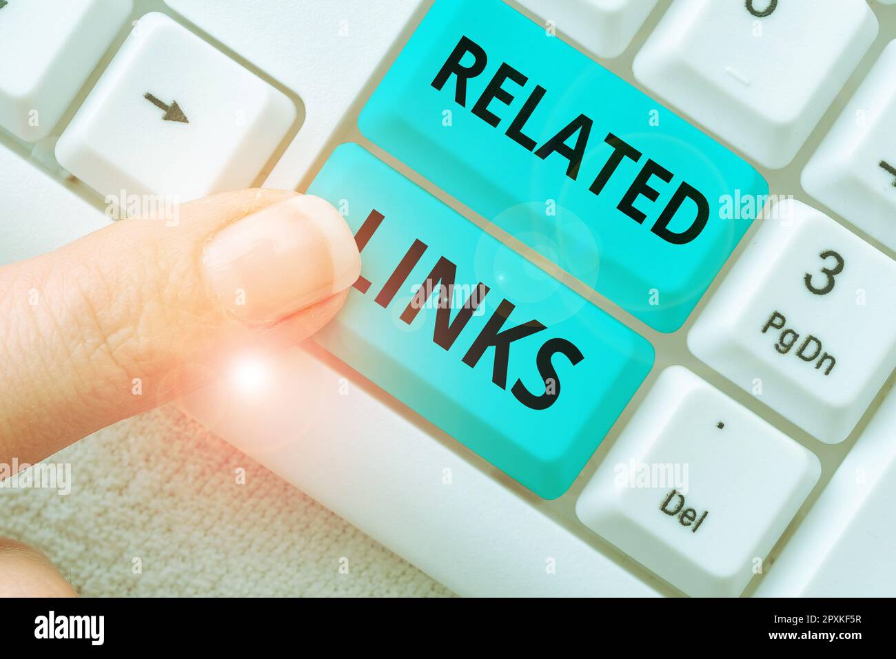 Inspiration mit Links zu Schildern, Business Concept Website innerhalb einer Webseite Querverweis Hotlinks Hyperlinks Stockfoto