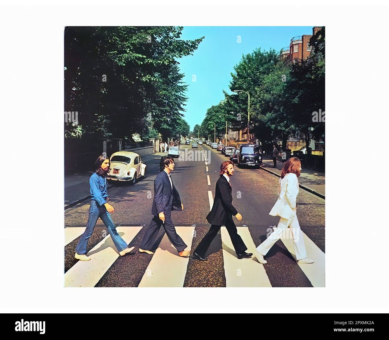 The Beatles - Abbey Road - Vintage L.P Musik Vinyl Schallplatte Stockfoto