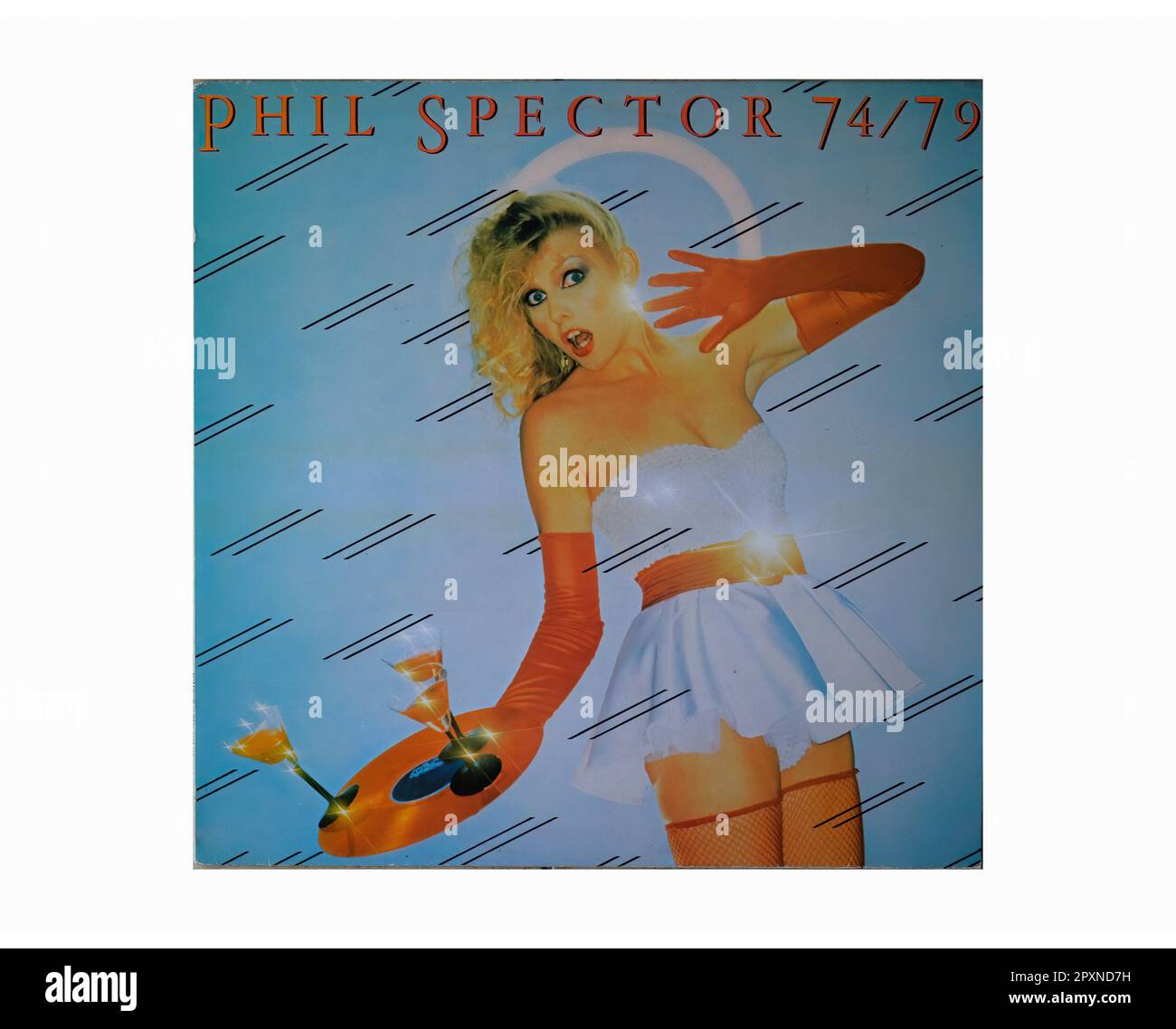 Verschiedene Künstler - Phil Spector 74 79 - Vintage L.P Musik Vinyl Schallplatte Stockfoto