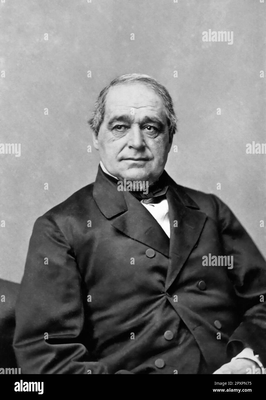 Hannibal Hamlin. Portrait des 15. Vizepräsidenten der Vereinigten Staaten, Hannibal Hamlin (1809-1891) von Mathew Brady Studio Stockfoto