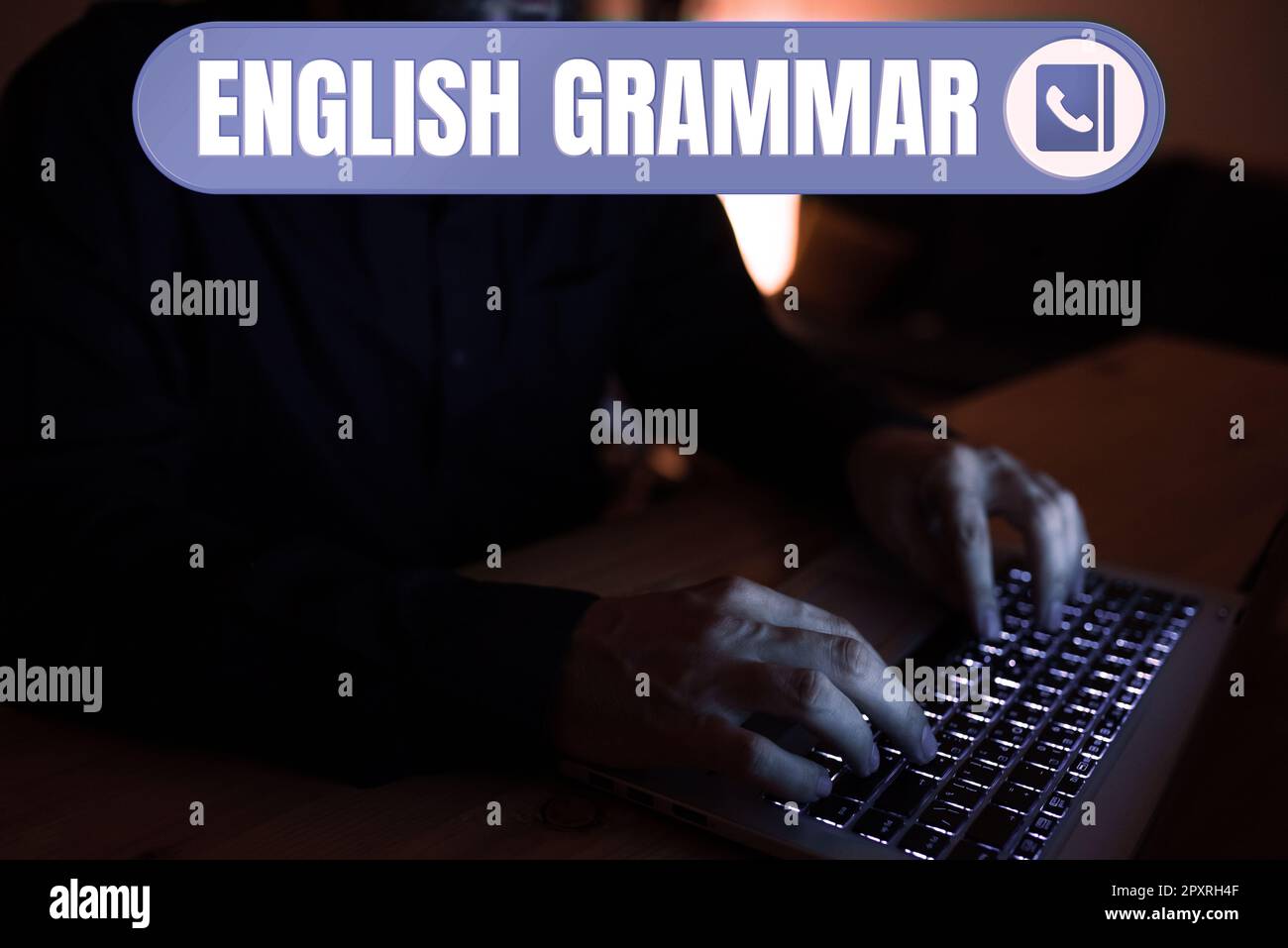 Konzeptionelle Beschriftung Englisch Grammatik, Business-Übersicht Kurse decken alle Ebenen des Sprech- und Schreibens in englisch ab Stockfoto