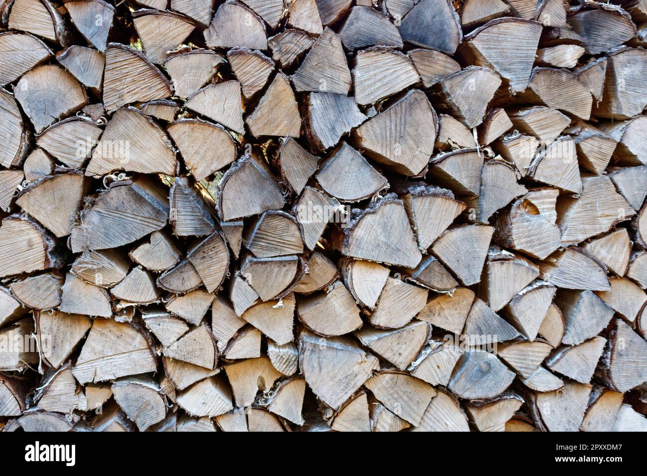 Brennholzhintergrund, natürliche Ressource Stockfoto