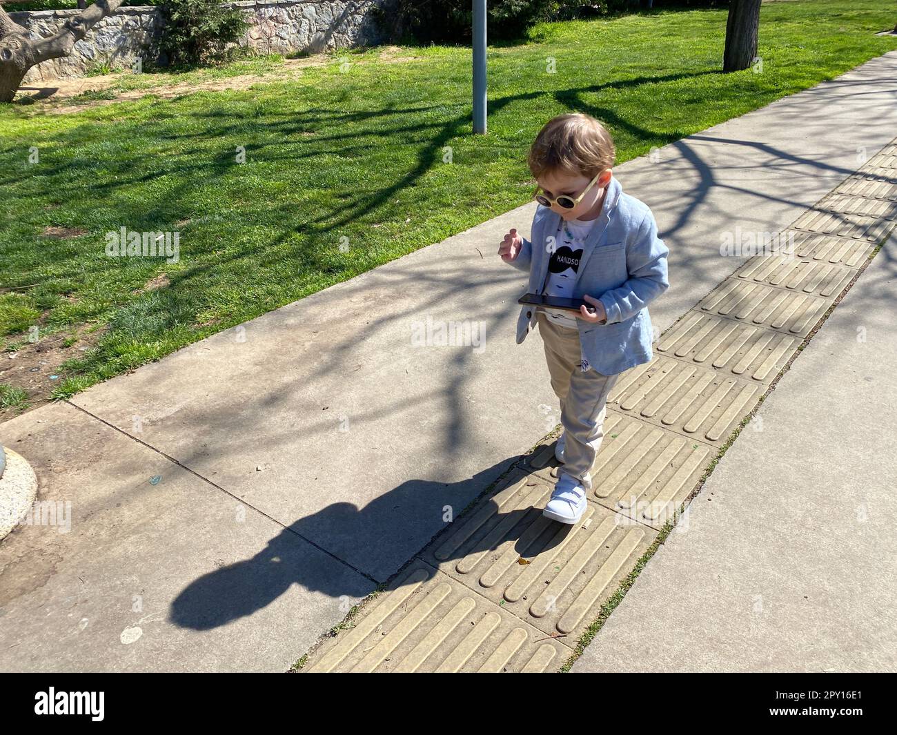 Kinder reisen Stockfoto