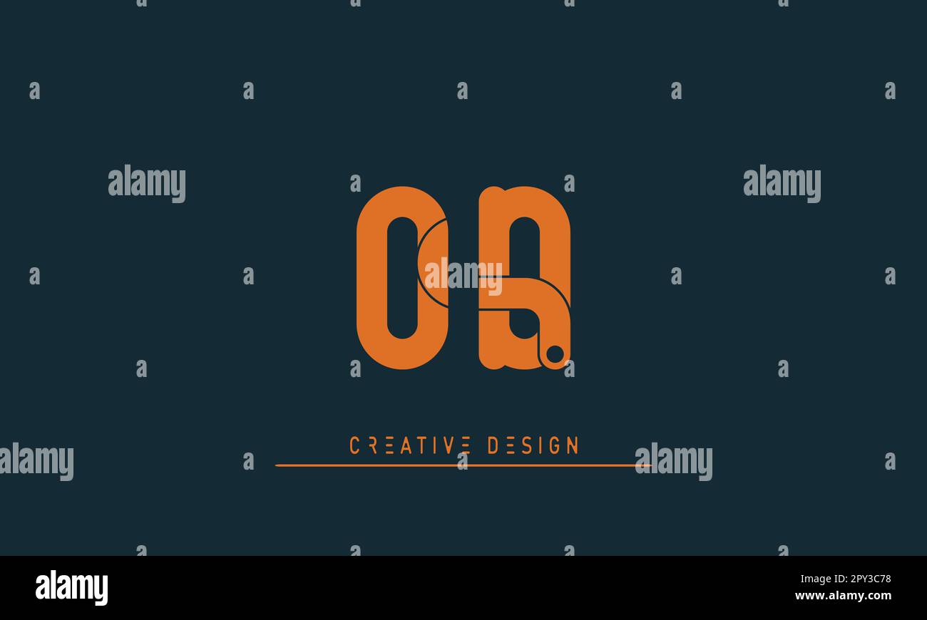 Buchstaben Modern Creative Logo OD, DO Stock Vektor