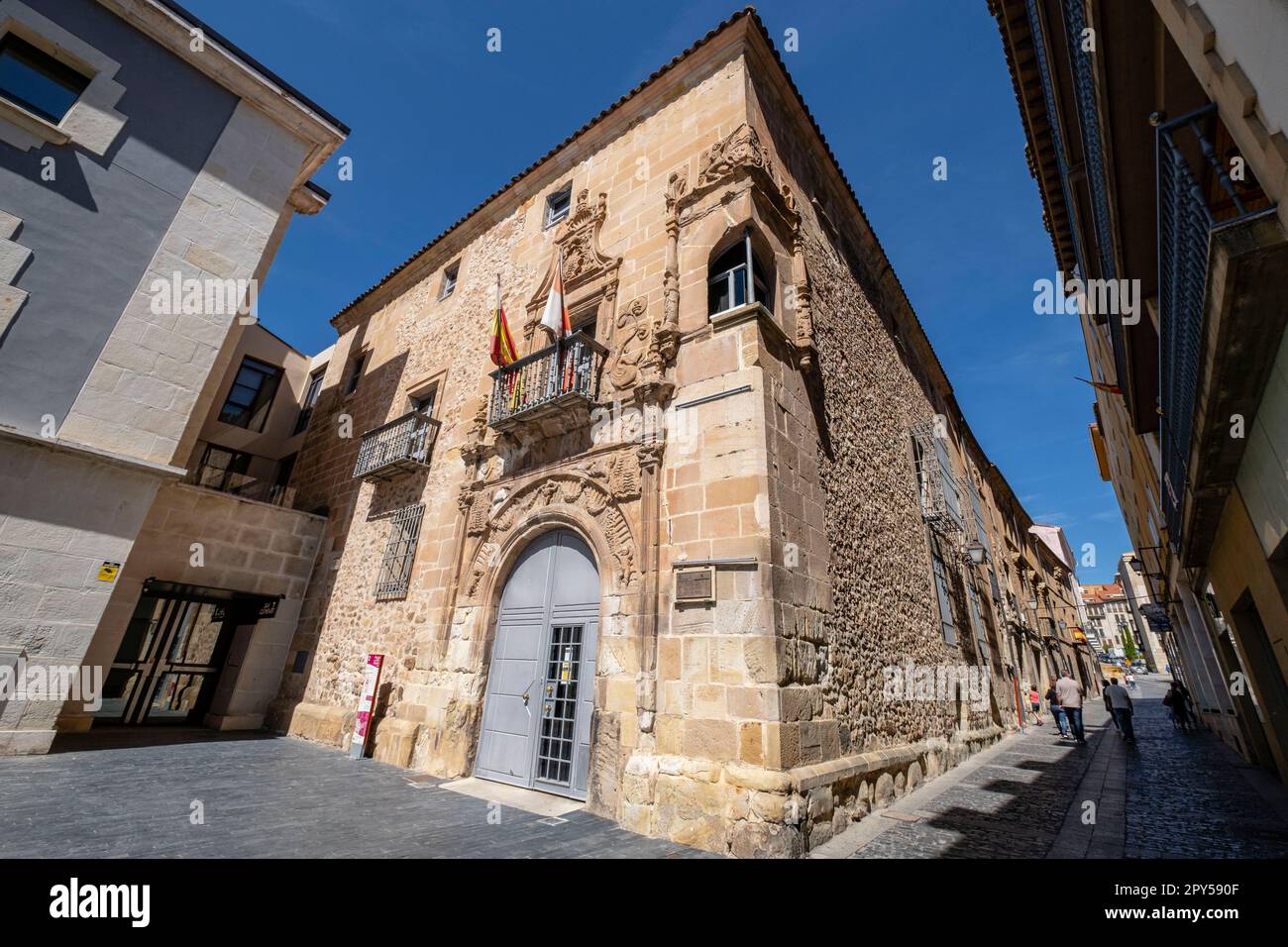 Palacio de los Ríos y Salcedo, Renacentista, siglo XVI, Archivo Histórico Provincial, Soria, Comunidad Autónoma de Castilla, Spanien, Europa Stockfoto