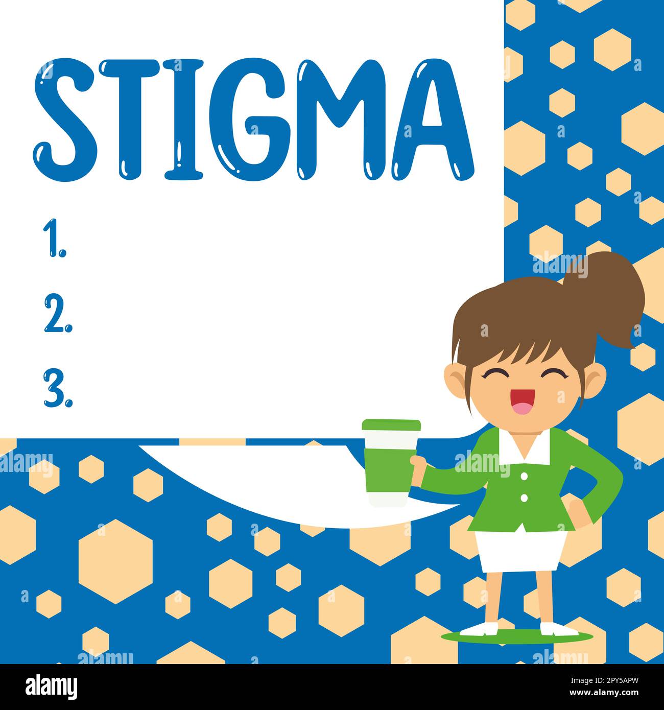 Konzeptionelle Bildunterschrift Stigma. Ein Wort für das Gefühl der Missbilligung, das die meisten Menschen in der Gesellschaft haben Stockfoto