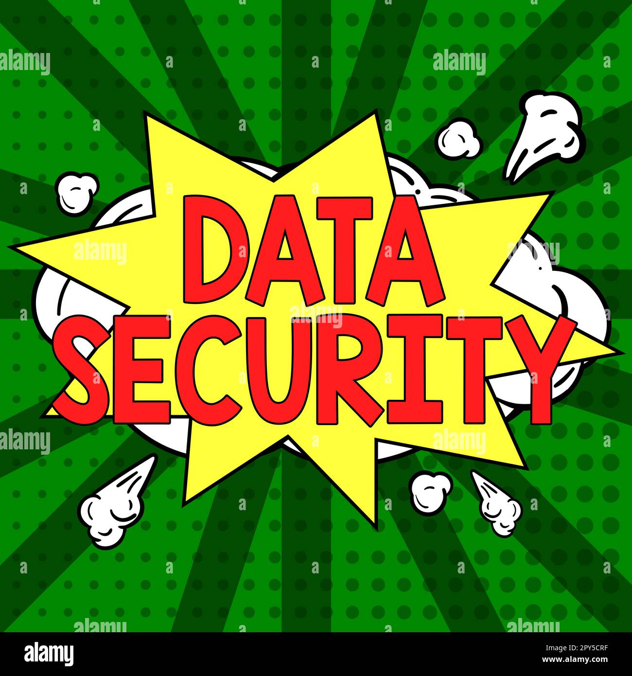 Text mit Inspiration Datensicherheit. Internet-Konzept Vertraulichkeit Disk Encryption Backups Passwortschutz Stockfoto