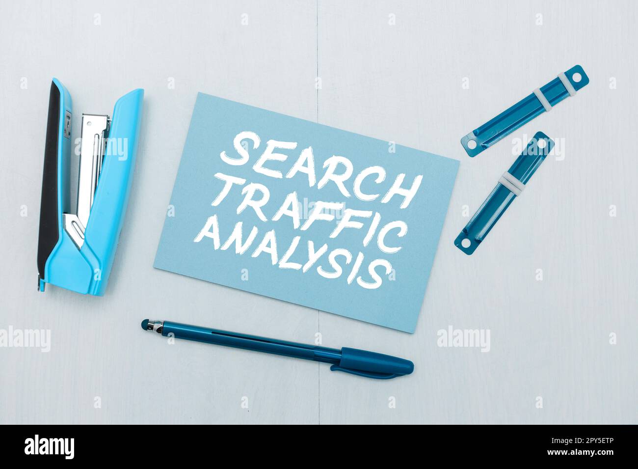 Konzeptionelle Anzeige Search Traffic Analysis. Business Showcase Service, mit dem Internetnutzer nach Inhalten suchen können Stockfoto