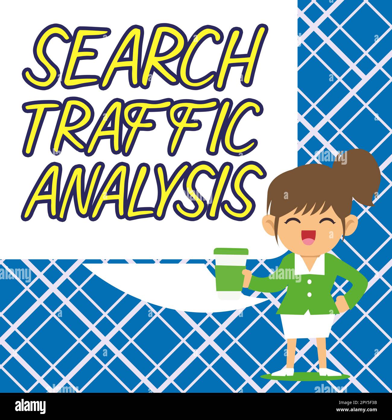 Konzeptionelle Beschriftung Analyse des Suchverkehrs. Word für Dienst, mit dem Internetnutzer nach Inhalten suchen können Stockfoto
