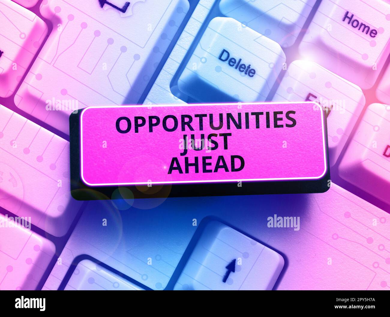 Handschriftmöglichkeiten stehen vor der Tür. Internetkonzepte Zusammenstellung von Umständen, die es ermöglichen, etwas in kurzer Zeit zu tun Stockfoto