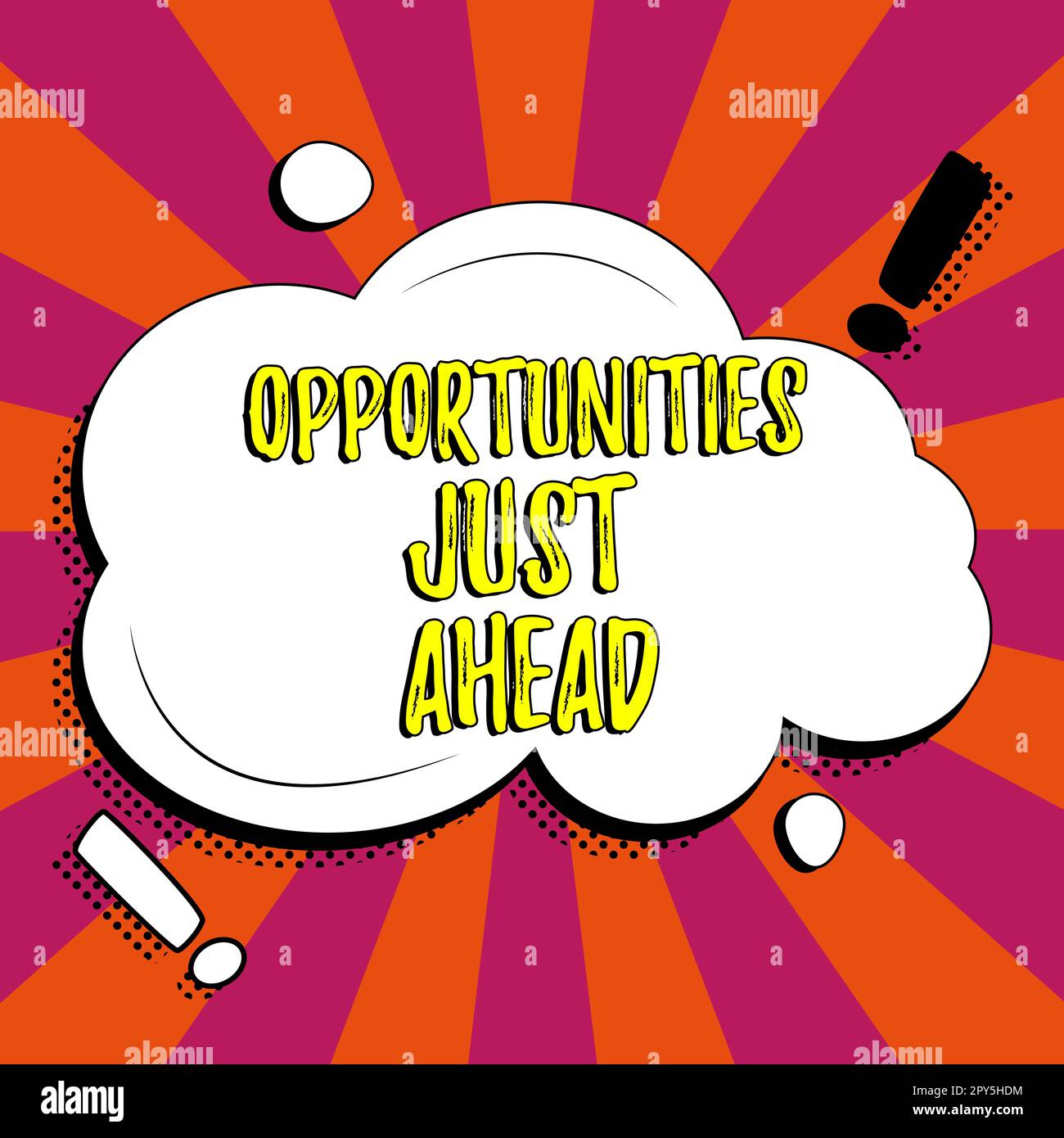 Inspiration für Schilder direkt vor uns. Konzeptionelle Fotos von Umständen, die es ermöglichen, etwas in kurzer Zeit zu tun Stockfoto