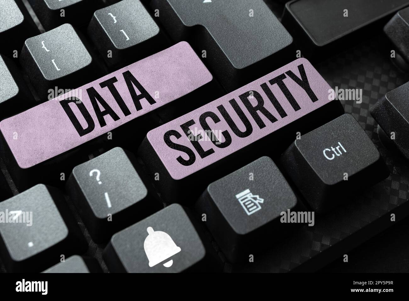 Schreiben Anzeigen von Text Datensicherheit. Geschäftsübersicht Vertraulichkeit Festplattenverschlüsselung Sicherungen Passwortabschirmung Stockfoto