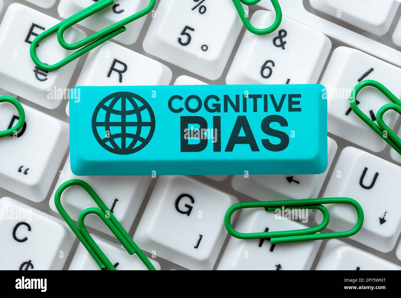 Konzeptionelle Bildunterschrift kognitive Vorurteile. Der Begriff der psychologischen Behandlung psychischer Störungen Stockfoto