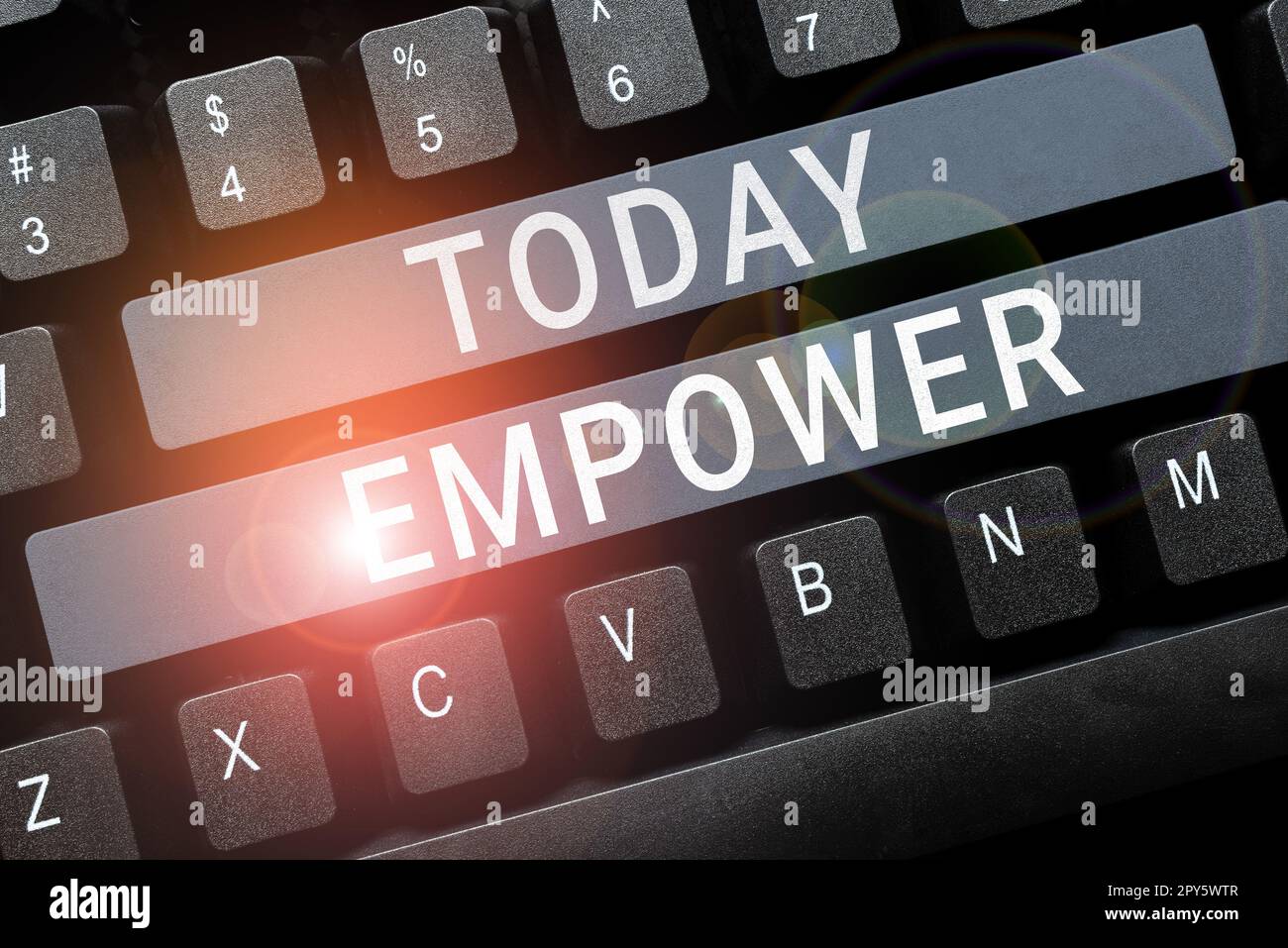 Konzeptionelle Darstellung Empower. Internet-Konzept, um Macht oder Autorität zu geben, um insbesondere durch rechtliche zu autorisieren Stockfoto