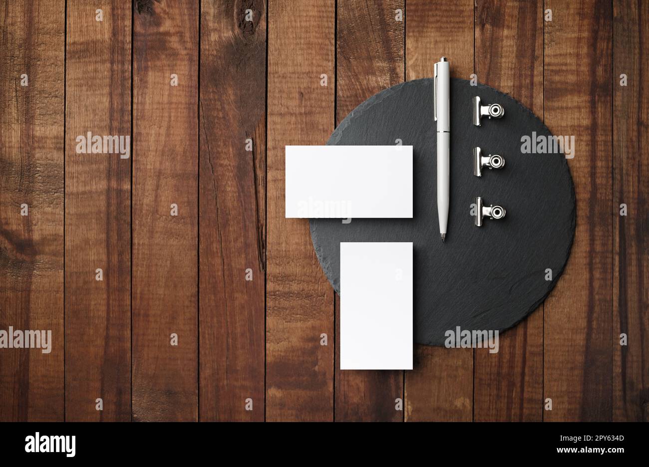 Leere branding Schreibwaren Stockfoto