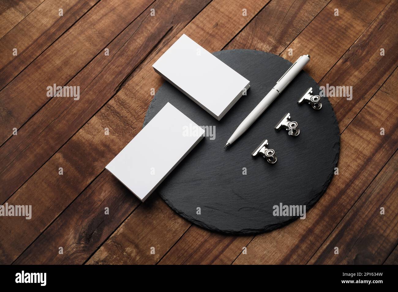 Branding Schreibwaren mockup Stockfoto