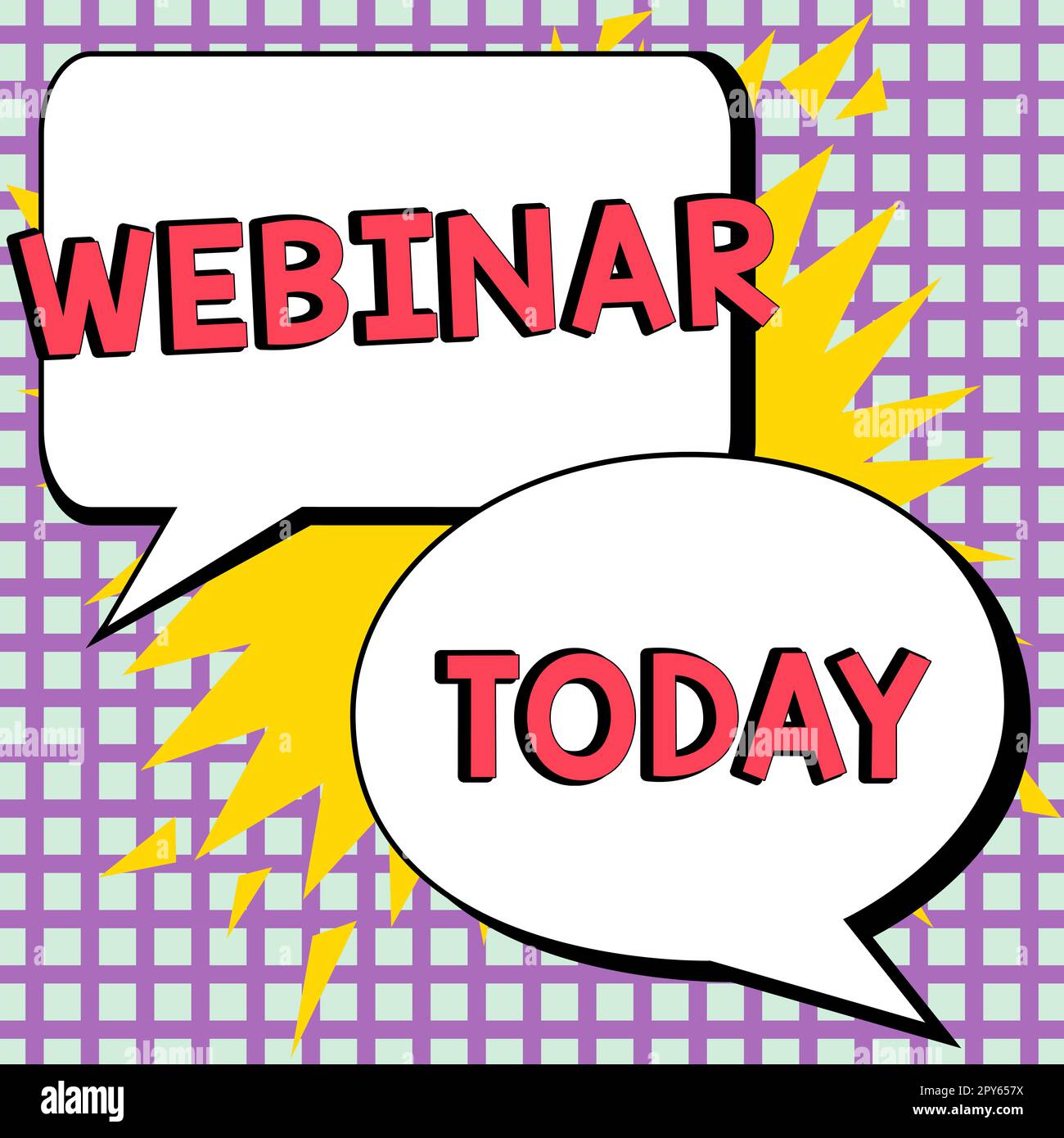 Handschriftliches Schild Webinar. Word für definiert als Seminar, das über Internet-Webkonferenzen durchgeführt wird Stockfoto