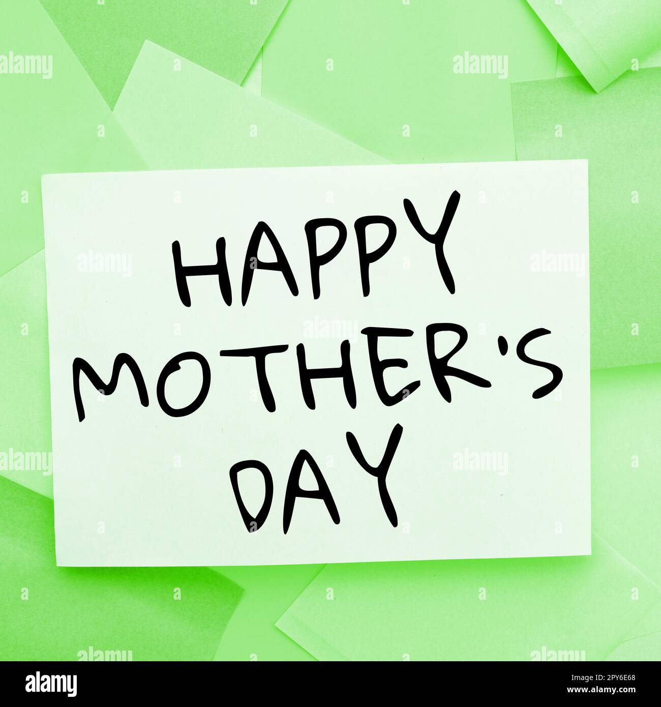 Handschriftliches Schild Happy Mother's Day. Geschäftsansatz zu Ehren des Einflusses der Mutterschaft in die Gesellschaft gefeiert Stockfoto