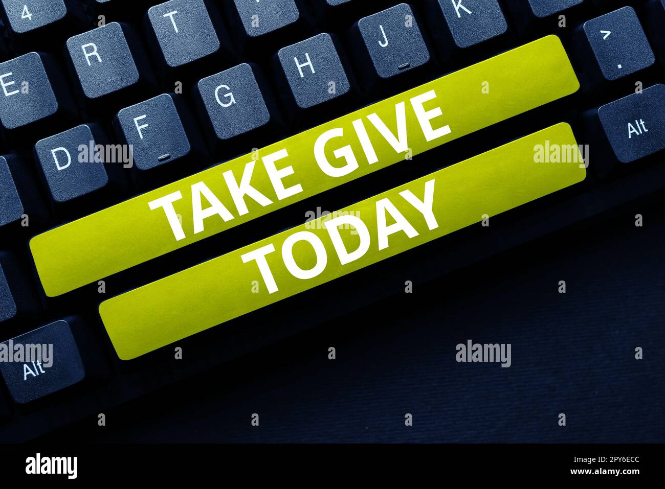 Konzeptionelle Beschriftung bedeutet Geben. Internetkonzept der Austausch von gegenseitigen Kompromissen oder Konzessionskompromissen Stockfoto