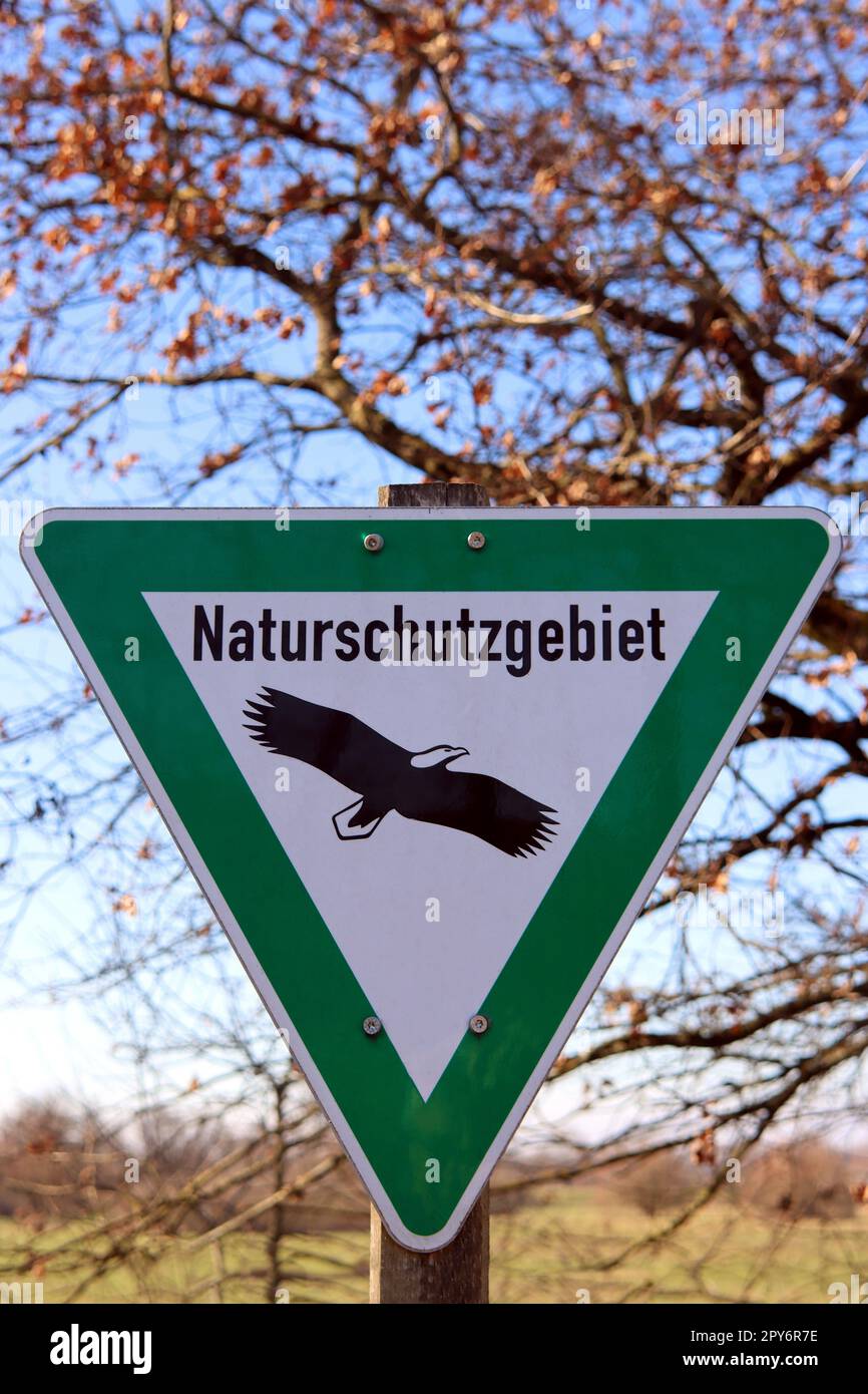 Ausgewiesenes Naturschutzgebiet Stockfoto