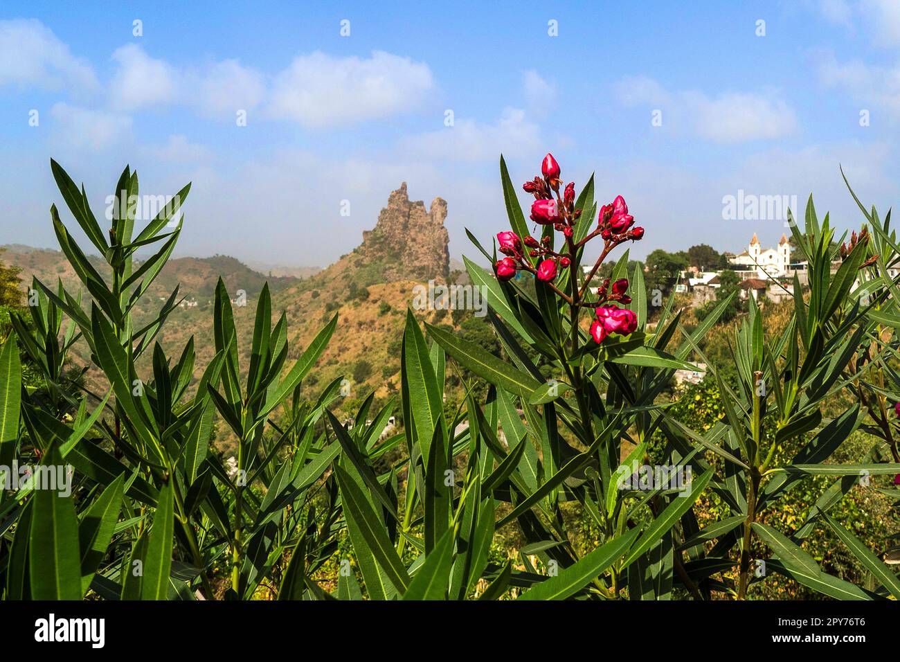 Cabo Verde, Santiago - Picos Stockfoto
